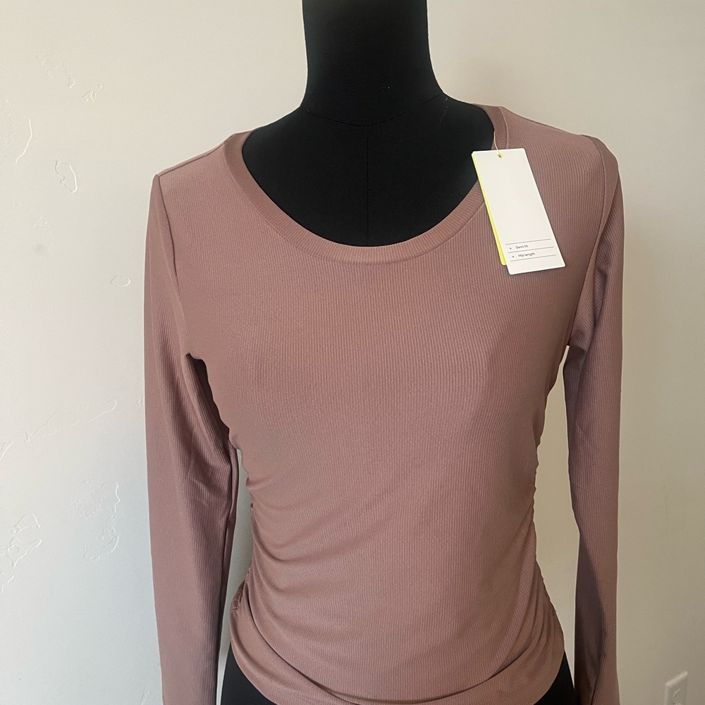 Women's Mauve Long Sleeve Top